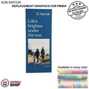 24Hr Express Ship - Replacement Graphics One Sided for Frontlit SEG Fabric Banner Stand (40" x 96")