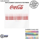 48Hr Quick Ship - Replacement Graphics One sided only for Frontlit SEG Fabric Floor Wall Kit, (8'x8'