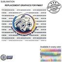 48Hr Quick Ship -Replacement Graphics One sided only for Frontlit SEG Fabric Floor Wall Kit (10'x8')