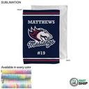 72 Hr Fast Ship - Team Towel in Microfiber Dri-Lite Terry, Sublimated Sports Towel (12"x18")