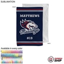 24 Hr Express Ship - Team Towel in Microfiber Dri-Lite Terry, Sublimated Sports Towel (12"x18")