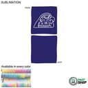72 Hr Fast Ship - Colored Microfiber Dri-Lite Terry Fan, Cheering, Skate Towel, Sublimated (12"x12")