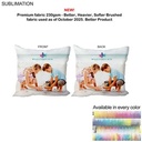 Sublimated XXL Throw Cushion, Invisible Zipper Closure, Removable Insert, Cover Is Washable 20"x20"