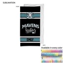 Team Towel in Plush and Soft Velour Terry Cotton Blend, Sublimated Shower Towel (30"x60")