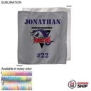 24 Hr Express Ship - Team Towel in Microfiber Dri-Lite Terry, Sublimated Sweat Towel (15"x15")
