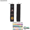 72 Hr Fast Ship - Colored Microfiber Dri-lite Terry Golf Towel, Trifold Grommet and Hook (15"x25")