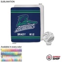 24 Hr Express Ship - Team Blanket in Plush Sherpa Faux Wool Lined Micro Mink, Couch Size (50"x60")