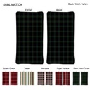 Stock Plaid Design Ultra Soft and Smooth Microfleece blanket, Sublimated 2 Side (30"x60")