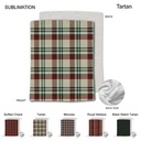 Stock Plaid Design Plush and Cozy Mink flannel Fleece Blanket, Sublimated (60"x80")