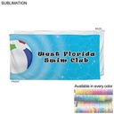 Swim Towel in HEAVIER Plush and Soft Velour Terry Cotton Blend, Sublimated Edge to Edge (30"x60")
