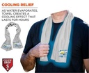 White Cooling Towel w/Full Color Sublimated Logos (12"x40")