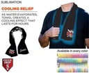 Colored Cooling Towel, Edge to Edge sublimation 1 Side (12"x40")