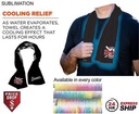 24 Hr Express Ship - Colored Cooling Towel, Edge to Edge Sublimation 1 side (12"x40")