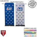 EuroFit Banner with Steel Base, Full Color Graphics Double Sided, NO SETUP CHARGE (3'x90")