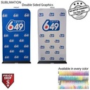 EuroFit Banner with Steel Base, Full Color Graphics Double Sided, NO SETUP CHARGE (4'x90")