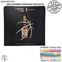 Replacement Full Color Graphics Double Sided for EuroFit Straight Wall, NO SETUP CHARGE (8'x8')