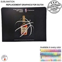 Replacement Full Color Graphics Double Sided for EuroFit Straight Wall, NO SETUP CHARGE (10'x8')