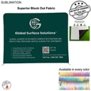 EuroFit Tension Fabric Straight Wall Kit, Double Sided Graphics, Superior Blockout Fabric (10'x8')
