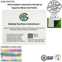 48Hr Quick Ship - Replacement Graphics Double Sided, EuroFit Block out Fabric Slip on Cover (10'x8')