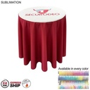 24Hr Express Ship - Sublimated Bar-Height Round Drape Table Throw