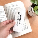 Single-Sided Small Seed Paper Bookmarks