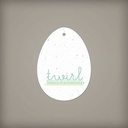 Single-Sided Egg Shape Seed Paper Tags