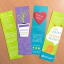 Double-Sided Large Eco Bookmark With Printed Shape