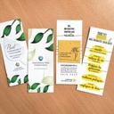 Double-Sided Small Eco Bookmark With Printed Shape