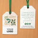 Festive Flora Gift Tag Plantable Holiday Ornaments