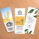 Single-Sided Small Eco Bookmark With Printed Shape