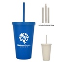 16 Oz. Newport Wheat Travel Tumbler