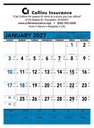 Triumph® Calendars Blue & Black Contractor Memo Calendar