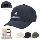 Aware™ Recycled Cotton Cap With Leatherette Backstrap