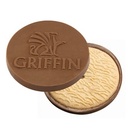 Custom Round Shaped Chocolate Covered Cookie
