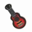 Black/Red Acoustic Guitar Shaped Mint Tin