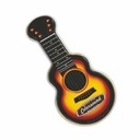 Black/Gold Acoustic Guitar Shaped Mint Tin