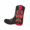 Black/Red Cowboy Boot-Shaped Mint Tin