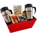 Tray w/Mugs and Pistachios