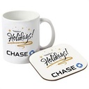 Mug w/Neoprene Coaster Gift Set