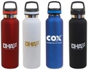 20 Oz. Satin Vacuum Bottle w/Handle Lid