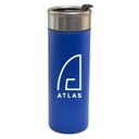 18 Oz. Vacuum Travel Tumbler w/Flip Closure Lid