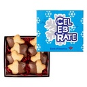 Chocolate Dipped Star Cookie in Gift Box
