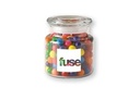22 Oz. Glass Jar w/ Rainbow Bubble Gum