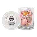 Gourmet Glass Jar Filled w/ Salt Water Taffy