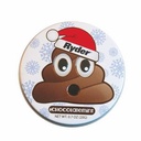 Santa Poop Emoji Tin w/Chocolate Mints