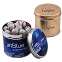 Round Tin w/Chocolate Baseballs