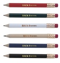 Round Golf Pencil with Eraser