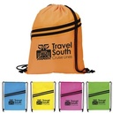 Good Value™ Neon Multi-Zippered Drawstring Backpack