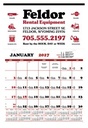 Skinner & Kennedy® Contractor's Apron Calendar