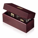 JAFFA® Six Coasters with Solid Cherry Chest